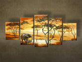 Arte murale dipinta a mano AFRICA FB395E5 | dimensioni diverse