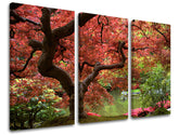 Pittura murale in 3 parti TREES