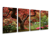 Pittura murale in 4 parti TREES