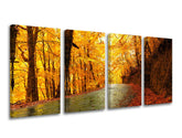 Pittura murale in 4 parti TREES