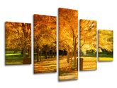 Pittura murale in 5 parti TREES