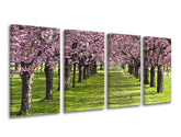 Pittura murale in 4 parti TREES