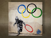 L'immagine su tela ŠTVOREC Street ART - Banksy