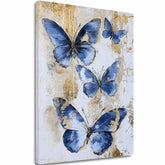 Pittura di farfalle Sussurro celeste - 100% originale dipinta con acrilico - immagine 2
