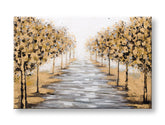Quadro dipinto a mano per parete ALBERI 90x60 cm – prospettiva 3D della tela su telaio in legno | 100% originale | acrilico su tela ARTMIE | Papilora.sk