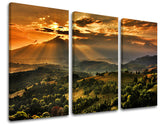 Pittura murale in 3 parti PAESAGGI