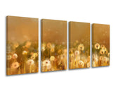 Pittura murale in 4 parti FIORI