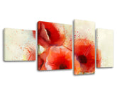 Pittura murale in 4 parti FIORI