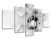 Pittura murale in 5 parti ABSTRAKT