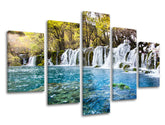 Pittura murale in 5 parti LAND
