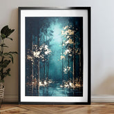 Poster da parete con effetto EXTRA - Alberi mistici