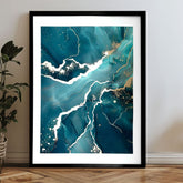 Poster da parete con effetto EXTRA - Marmo di mare