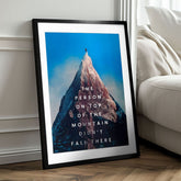 Poster da parete con effetto EXTRA - Picco di motivazione