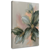 Quadro astratto floreale su tela con telaio in legno a vista, design moderno Premium Art di Papilora.