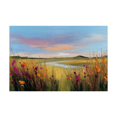 Quadro prato con fiori selvatici – motivo completo