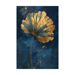 Quadro con foglia di ginkgo dorata – motivo completo