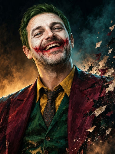 Quadro da foto come leggenda – il cliente come Joker