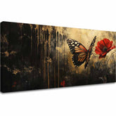 Quadro di farfalle Poppy dream - 100% originale dipinto ad acrilico - immagine 2