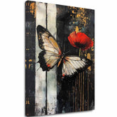 Quadro di farfalle Sorpresa - 100% originale dipinto ad acrilico - immagine 2