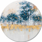 Quadro dipinto a tutto tondo Il sussurro della foresta - immagine 2