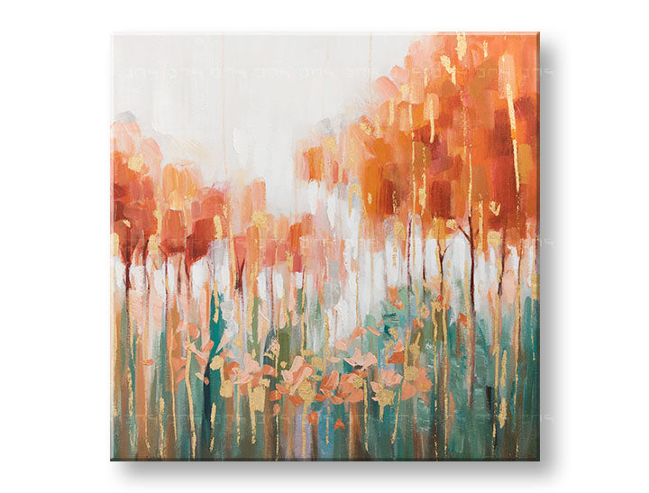 Quadro dipinto a mano per parete ASTRATTO 70x70 cm – prospettiva 3D della tela su cornice di legno | 100% originale | acrilico su tela ARTMIE | Papilora.sk