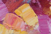 Quadro murale dipinto ABSTRAKT 1 parte CWFLN044 - 140x70 cm