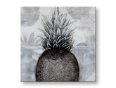 Quadro dipinto a mano per parete ANANAS 60x60 cm – prospettiva 3D della tela su cornice di legno | 100% originale | acrilico su tela ARTMIE | Papilora.sk