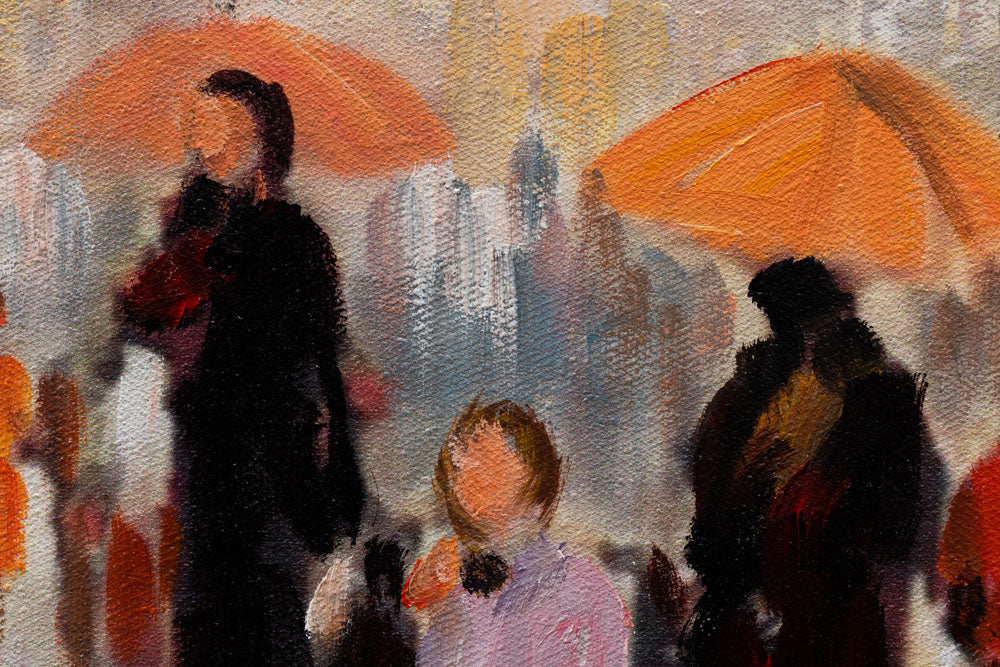 Quadro murale dipinto CITY 1 parte - immagine 6