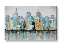 Quadro murale dipinto CITY 1 parte - immagine 2