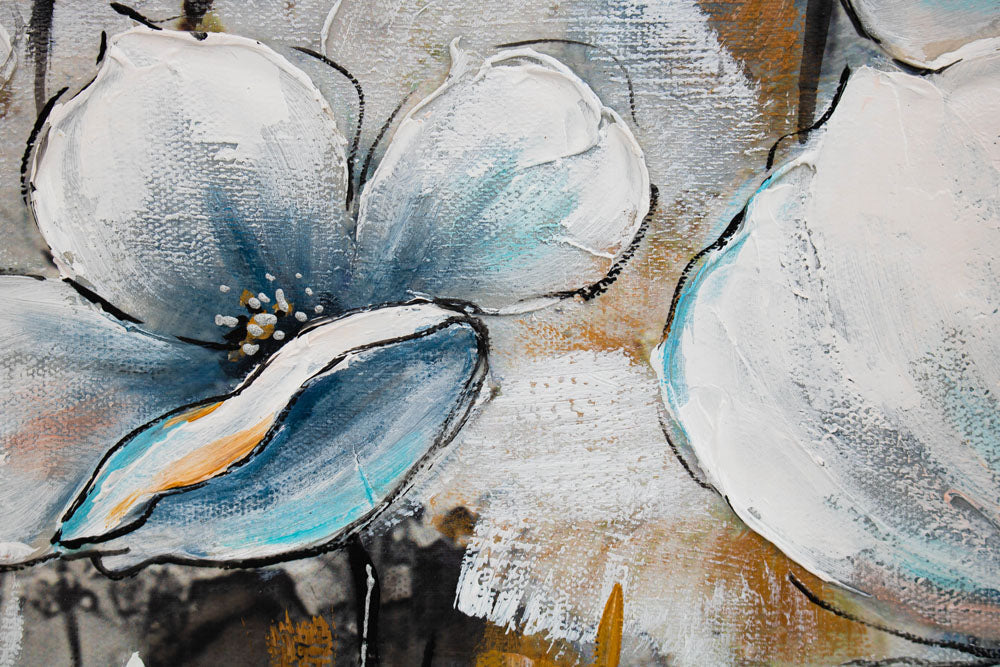 Quadro murale dipinto FIORI 1 parte - immagine 4