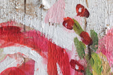 Quadro dipinto a mano per parete FIORI 70x70 cm – prospettiva 3D della tela su cornice di legno | 100% originale | acrilico su tela ARTMIE | Papilora.sk