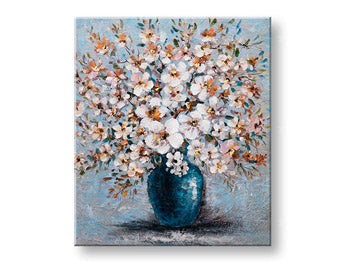 Quadro murale dipinto FIORI 1 parte CFAFL019 - 60x70 cm