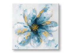 Quadro dipinto a mano per parete FIORI 50x50 cm – prospettiva 3D su tela su cornice di legno | 100% originale | acrilico su tela ARTMIE | Papilora.sk