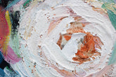 Quadro murale dipinto FIORI 1 parte CWFFL020 - 70x70 cm