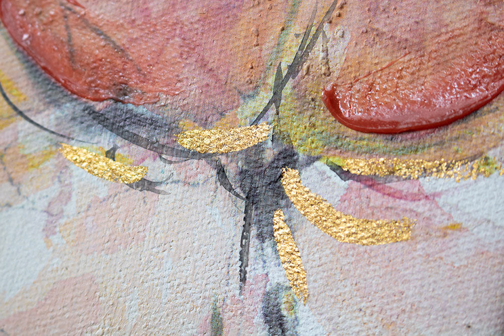 Quadro murale dipinto FIORI 1 pezzo - immagine 5