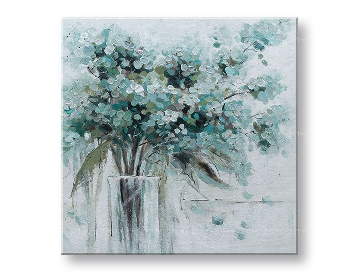 Quadro murale dipinto FIORI IN VASO 1 parte - immagine 2