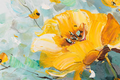 Quadro murale dipinto FIORI IN VASO 1 pezzo - immagine 6