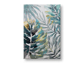 Quadro dipinto a mano per parete FOGLIE 60x90 cm – prospettiva 3D della tela su cornice in legno | 100% originale | acrilico su tela ARTMIE | Papilora.sk