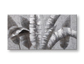 Quadro dipinto a mano per parete FOGLIE 100x50 cm – prospettiva 3D della tela su cornice di legno | 100 % originale | acrilico su tela ARTMIE | Papilora.sk