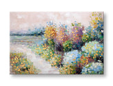 Quadro dipinto a mano per parete PRATO 90x60 cm – prospettiva 3D su tela con cornice in legno | 100% originale | acrilico su tela ARTMIE | Papilora.sk