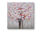 Quadro dipinto a mano per parete ALBERO 60x60 cm – prospettiva 3D su telaio in legno | 100% originale | acrilico su tela ARTMIE | Papilora.sk