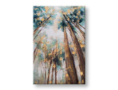 Quadro dipinto a mano per parete ALBERI 60x90 cm – prospettiva 3D su telaio in legno | 100% originale | acrilico su tela ARTMIE | Papilora.sk
