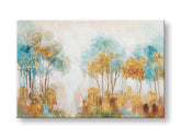 Quadro dipinto a mano per parete ALBERI 90x60 cm – prospettiva 3D su tela su cornice in legno | 100% originale | acrilico su tela ARTMIE | Papilora.sk