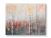 Quadro dipinto a mano per parete ALBERI 100x80 cm – prospettiva 3D su tela su cornice di legno | 100% originale | acrilico su tela ARTMIE | Papilora.sk