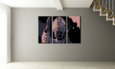 Quadro POP Art di Giovanni Paolo II dipinto a mano. 3 parti di pap