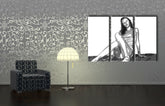 Quadro POP Art dipinto a mano Kate Moss 3 pezzi km2