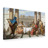 Quadro su tela Banchetto di Cleopatra – Giambattista Tiepolo, vista 3D