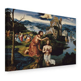 Quadro su tela Battesimo di Cristo – Joachim Patinir, vista 3D
