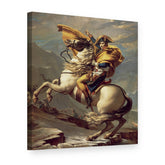 Quadro su tela Bonaparte valica il Gran San Bernardo – Jacques-Louis David, vista 3D