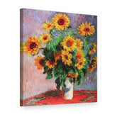 Quadro su tela I girasoli – Claude Monet, vista 3D
